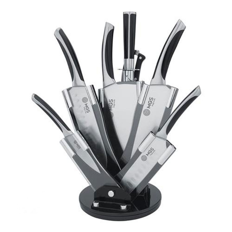 سرویس چاقو آشپزخانه 9 پارچه استیل ام جی اس مدل KS8011B